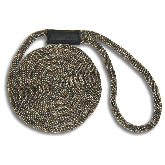 Solid Braid Nylon Dock Line - Camouflage, 1/2" x 15'
