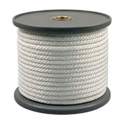 Rope King SBN-182000, Solid Braided Nylon Rope 1/8 x 2000, White, 1 Each
