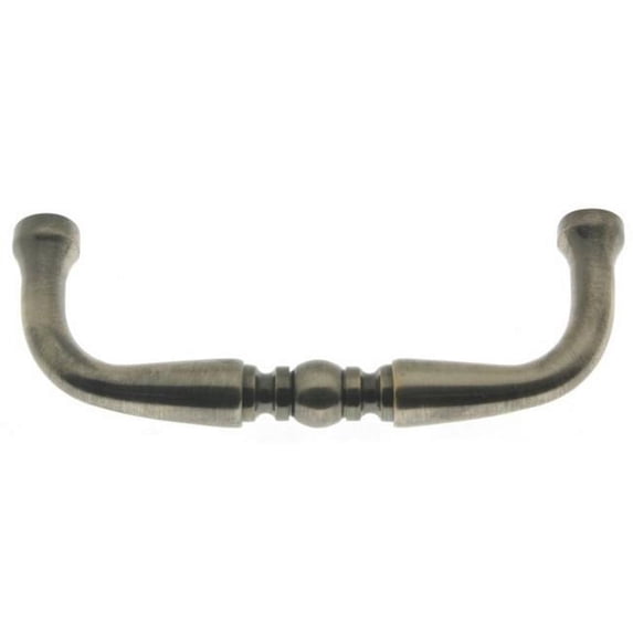 Solid Brass 3 in. CC Colonial Pull, Antique Nickel