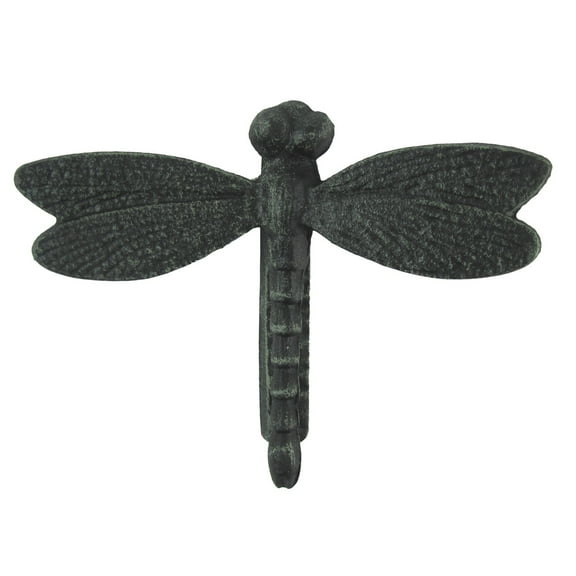 Solid Brass Antique Verdigris Finish Dragonfly Doorknocker Lake Cabin Door Decor