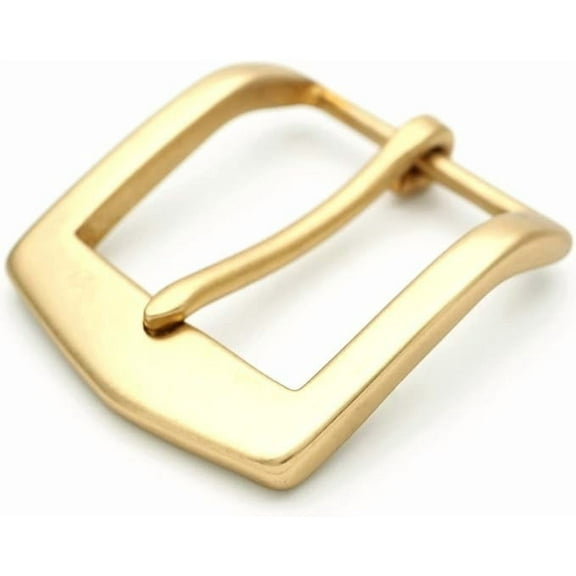 Solid Brass Belt Buckle 1.5 Inch Single Prong Square Belt Buckle for Replacement, DIY Leather Craft SCBB (FR121)