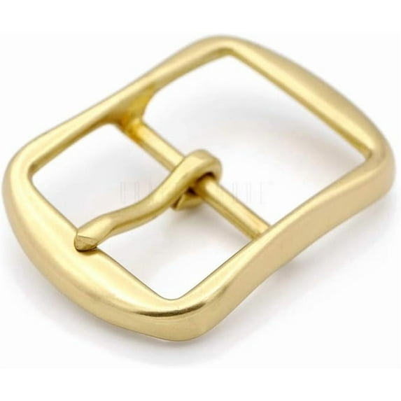 Solid Brass Belt Buckle 1.5 Inch Single Prong Square Belt Buckle for Replacement, DIY Leather Craft SCBB (H2W359)