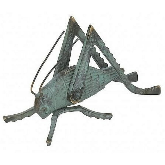 Solid Brass Cricket with a Verdigris Finish ~ Fireplace Crickets on the Hearth
