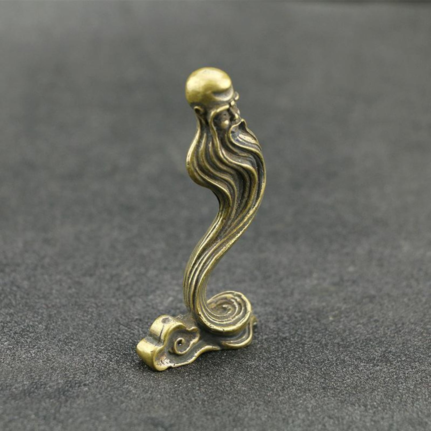Solid Brass Desk Sculpture Handcrafted Zen-Inspired Incense Holder Home Decor Metal Artwork