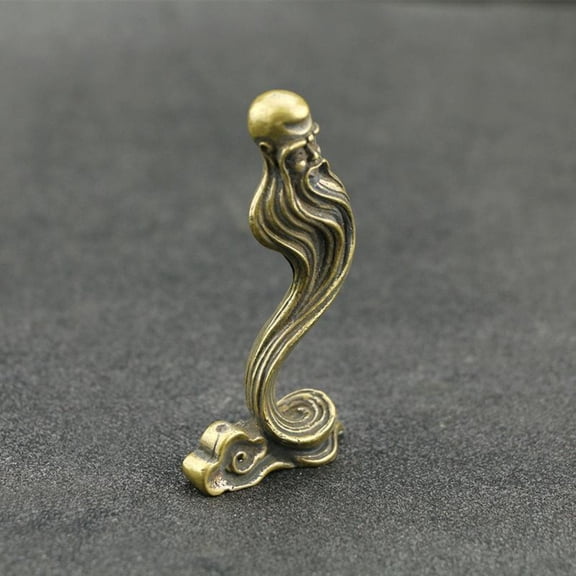 Solid Brass Desk Sculpture Handcrafted Zen-Inspired Incense Holder Home Decor Metal Artwork