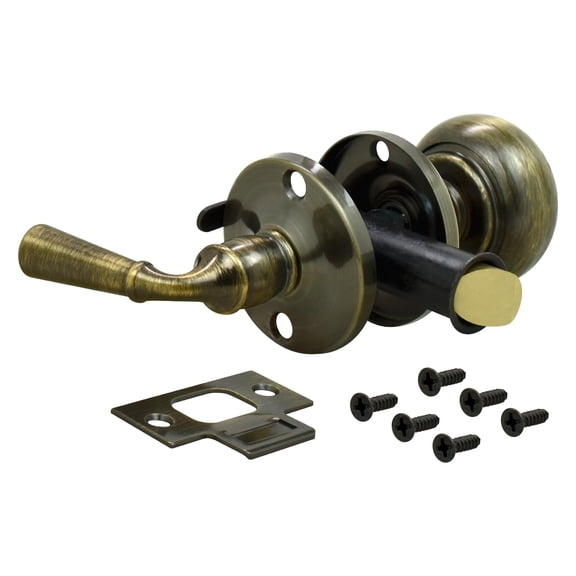 Solid Brass Door Latch Antique Brass Passage Function