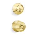 thumbnail image 1 of Premier Lock® Solid Brass Entry Lock Set Door Knob & Deadbolt Keyed Alike SC1 Keyway. 6 Total Keys, Keyed Alike, 1 of 9