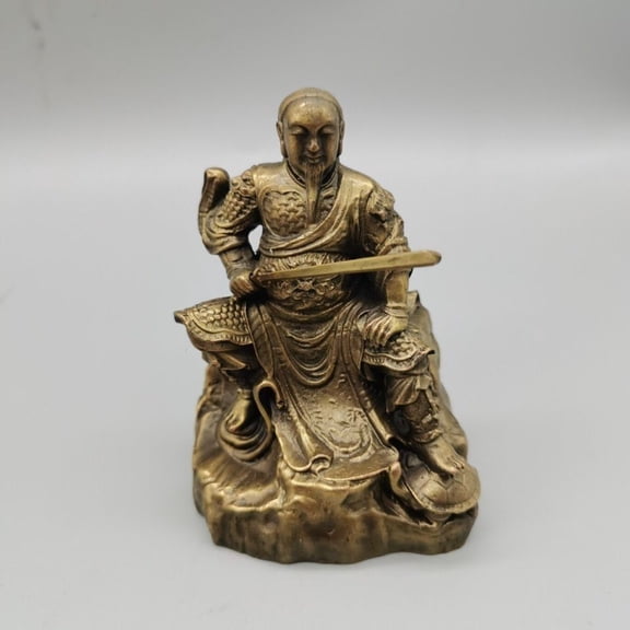 Solid Brass Imperial Sculpture Antique Home Decor Figurine Royal Statue