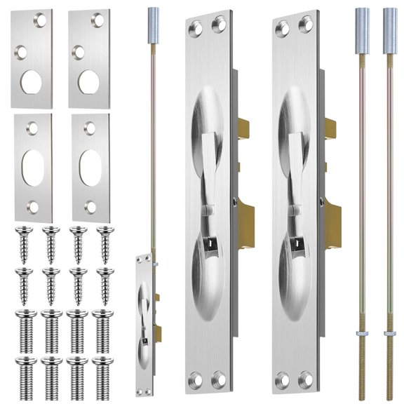 Solid Brass Lever Extension Flush Bolt, 12 Inch, For Fire Doors
