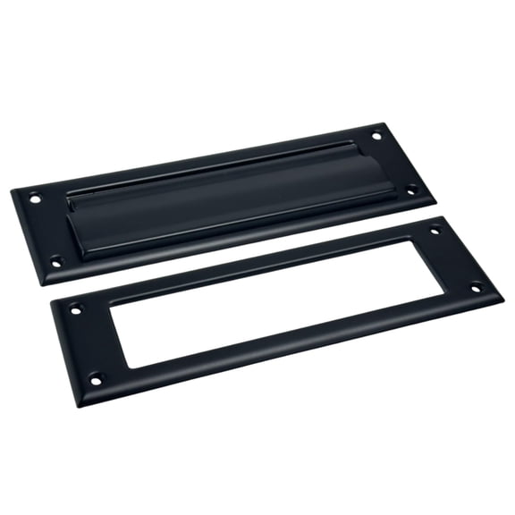 Solid Brass Mail Slot, with Solid Brass Interior Frame