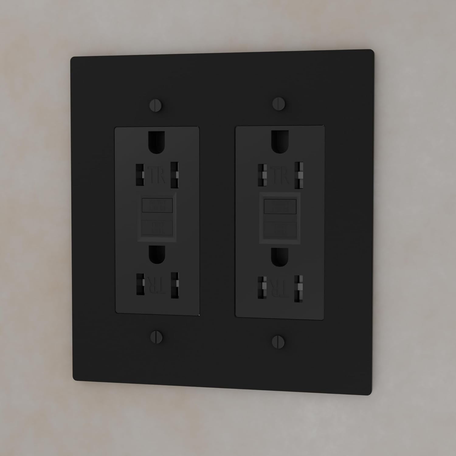 Solid Brass Outlet – Decorative Wall Plate for Standard Electrical Outlets – UL Listed | Residential & Commercial Use - Durable Heavy-Duty Brass, Easy Installation | 120 VAC - US Style