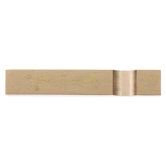 Solid Brass Paperweight Brush Holder Copper Pen Metal Ruler Calligraphy Press Four Treasures of The Study Ornament Town Gold Decor for Home