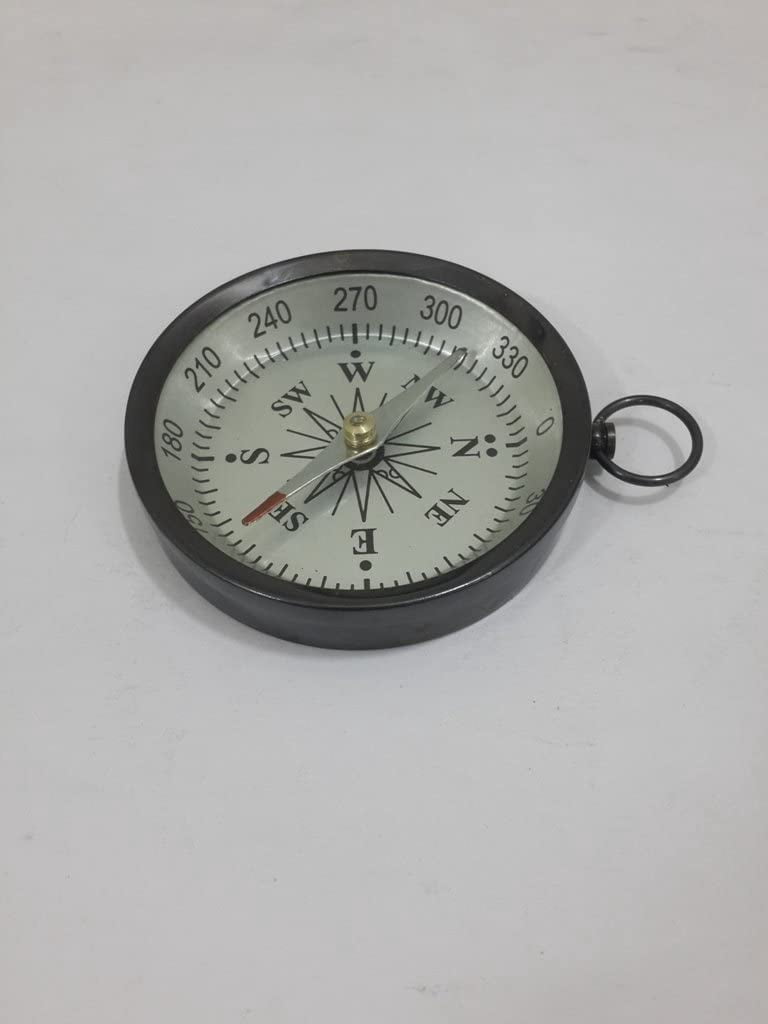 Solid Brass Pocket Compass 3" Bronze Compass