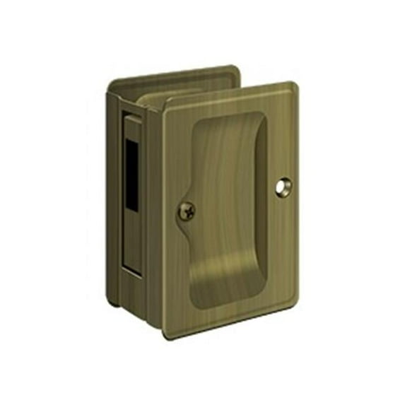 Solid Brass Pocket Locks - Antique Brass