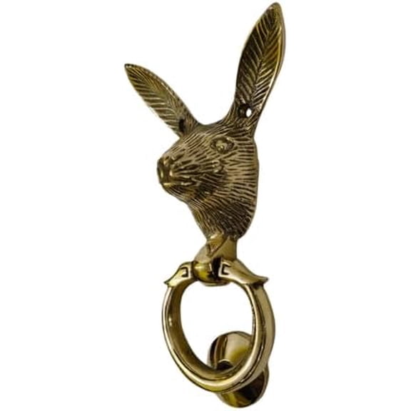 Solid Brass Rabbit Face Door Knocker for Front Door Georgious Entrance Door Decoration$$Tools & Hardware Other