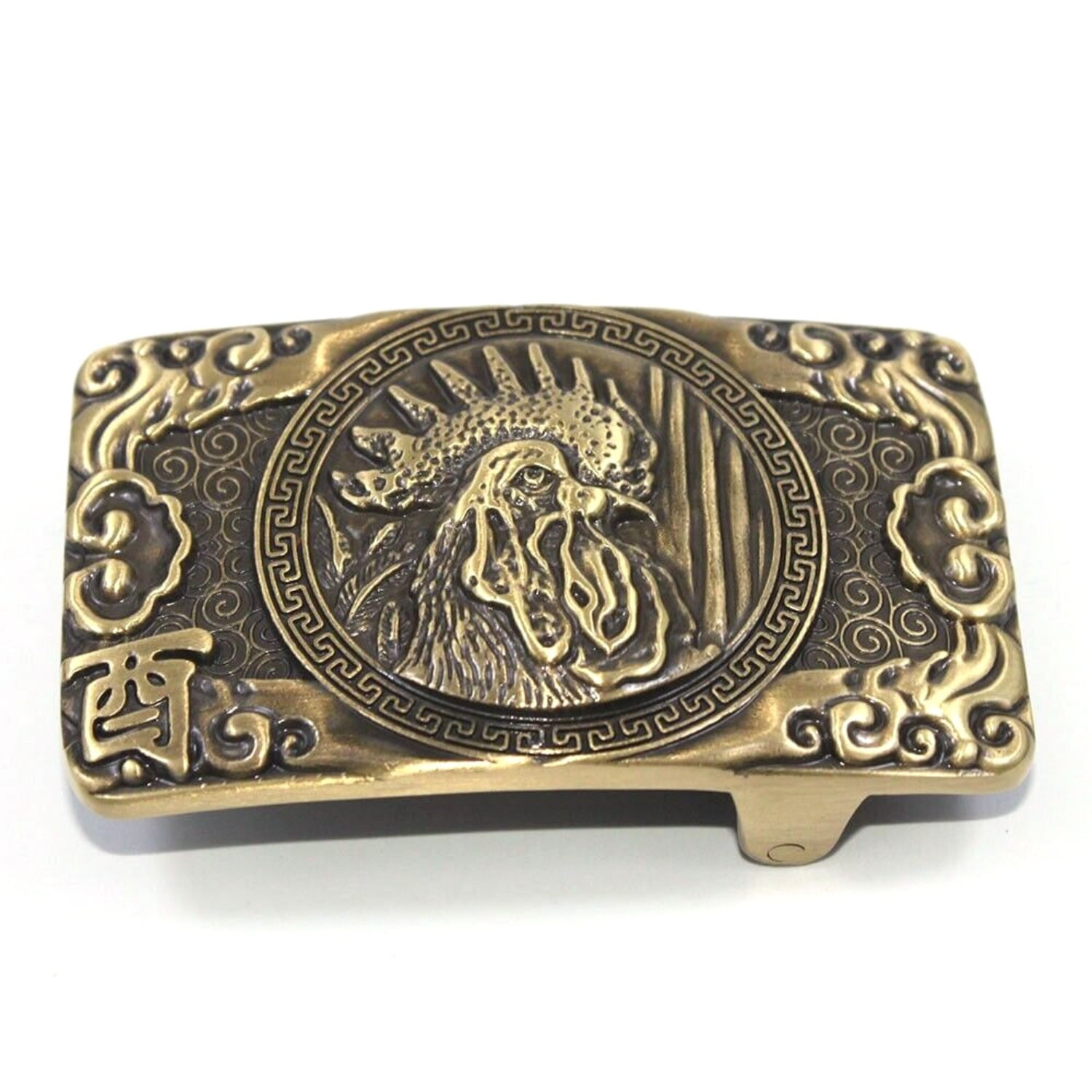 Solid Brass Rooster Belt Buckle Western Hardware 1.5 Inch  display picture 1