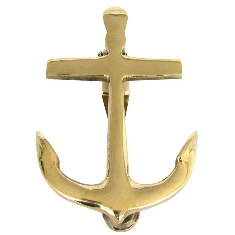 Solid Brass Anchor Coastal Decor Door Knocker Solid Brass Anchor Coastal Decor Door Knocker