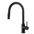thumbnail image 1 of Blossom Solid Brass Single Handle Kitchen Faucet | Matte Black | Modern, Rust-Resistant Design, 1 of 10