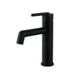 thumbnail image 1 of Solid Brass Single Hole Bathroom Sink Faucet, Single Lever Deck Mounted Basin Faucet, 1 of 1