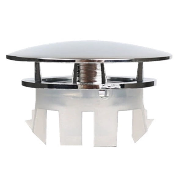 Solid Brass Sink Overflow Cap Round Hole Cover for Bathroom Basin Blanking Cover