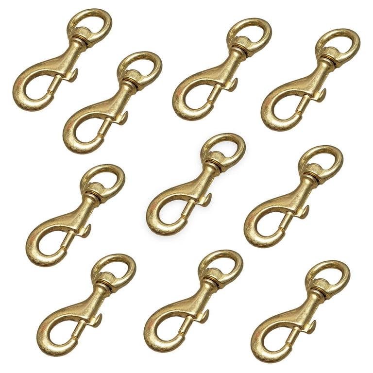 Solid Brass Swivel Snaps - Large Heavy-Duty SIze for Large Pet Leashes,  Tie-Outs, Etc. 