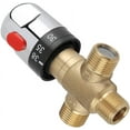 Solid Brass Thermostatic Mixing Valve 3 Way Shower System Temperature