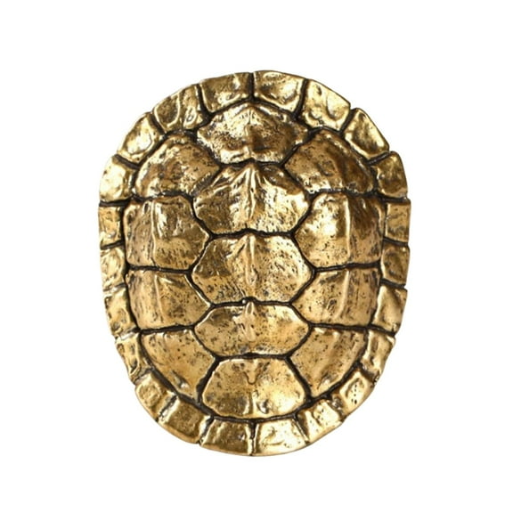 Solid Brass Turtle Wealth Desk Tea Pet Decorative Paperweight Antique Copper Ornament Handcrafted Symbolizes Longevity