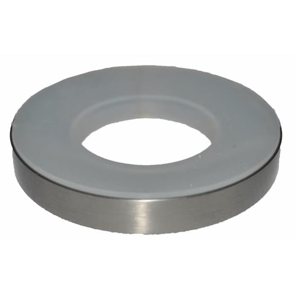 Solid Brass Vessel Sink Mounting Ring with Brushed Nickel Finish  Fits Standard 1.5-Inch Installation Opening