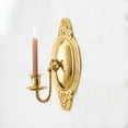 thumbnail image 1 of Solid Brass Wall Sconce Candle Holder 9 1/8" H Victorian Vintage Style Decorative Candlestick Holders w/Screws Antique Wall Mounted Art | Renovators Supply, 1 of 10
