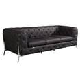 thumbnail image 1 of Solid Brazilian Wood Frame - Durable Brown Leather Sofa for Long - term Use, 1 of 5