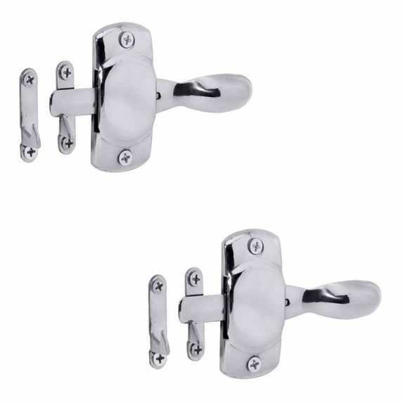 Solid Bright Brass Hoosier Icebox Right side Latch Pack of 2 Renovators Supply