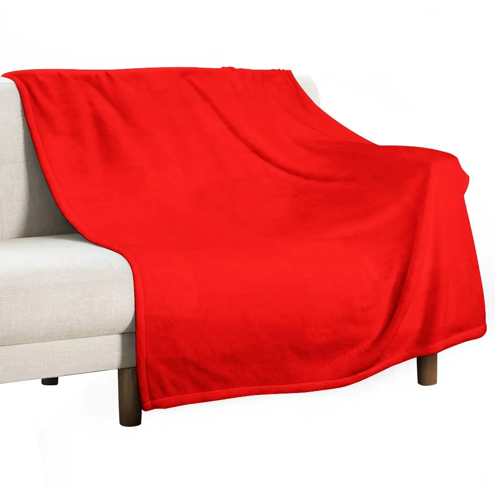 Solid Bright Red Throw Blanket Thins Plaid Thin Blankets
