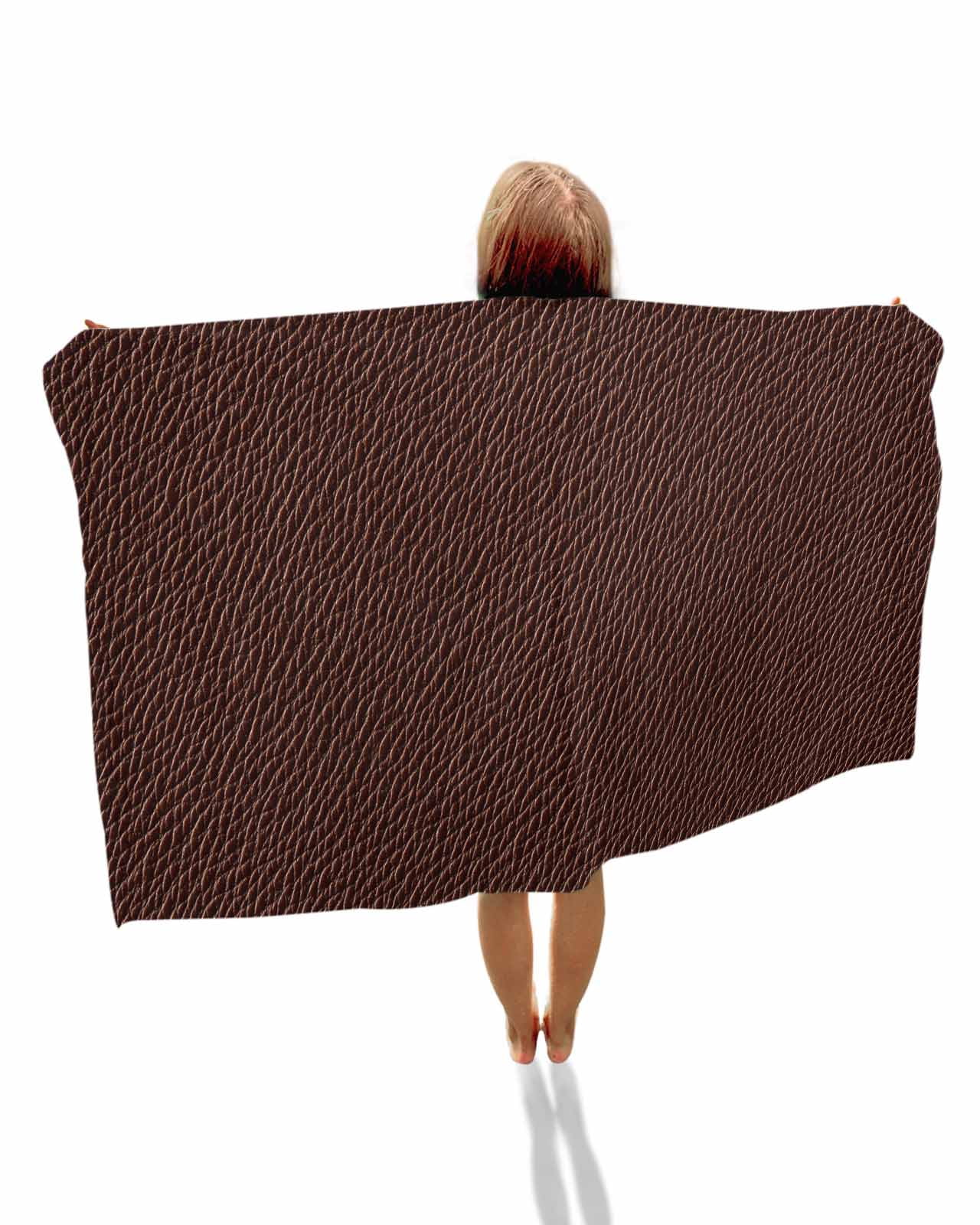 Solid Brown Beach Towels Oversized Super Absorbent, Vintage Minimalism Abstract Denim Pattern Lightweight Bath Towel Quick Dry Sets For Bathroom/Pool/Rv Camping/Beach Play/Gym Room/Picnic 35"x70"