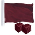 thumbnail image 1 of Solid Burgundy Color Flag 3x5FT 10-Pack Printed 150D Polyester By G128, 1 of 7