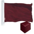 thumbnail image 1 of Solid Burgundy Color Flag 3x5FT 5-Pack Printed 150D Polyester By G128, 1 of 3