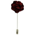 thumbnail image 1 of Solid Burgundy Floral Lapel Pin, 1 of 4