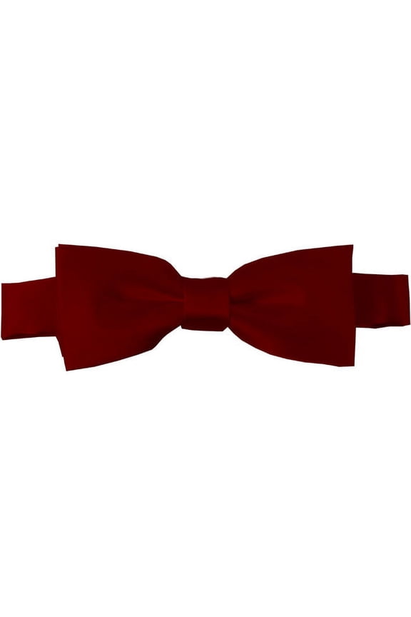 Solid Burgundy Kid's Pre-Tied Bow Tie
