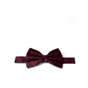 Solid Burgundy Silk Bow Tie