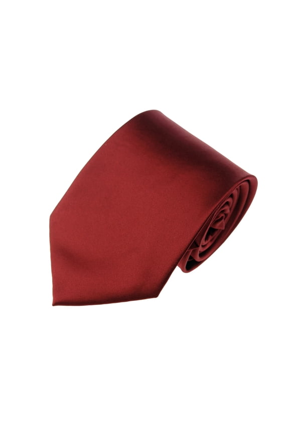 Solid Burgundy Traditional Men's Necktie