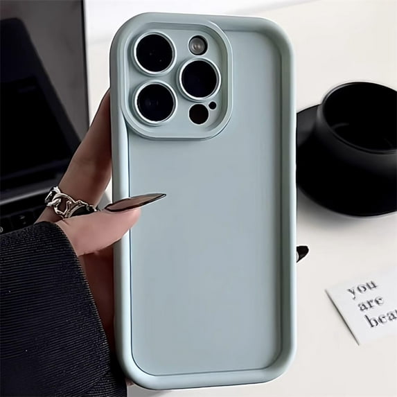 Solid Candy Color Case for iPhone 15 Pro Max Matte Soft Silicone Shockproof ( Full Camera Protection ) Phone Cases Cover (Sky Blue,for iPhone 15 Pro Max)