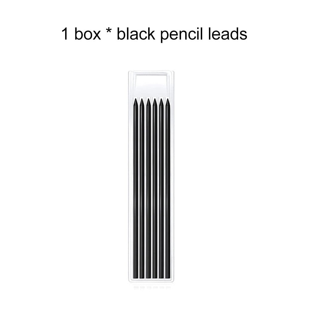 Solid Carpenter Pencil Set with BuiltIn Sharpener Deep Hole Mechanical