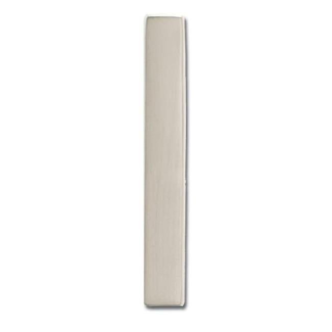 Solid Cast Brass 5 in. Satin Nickel Floating House Number 0