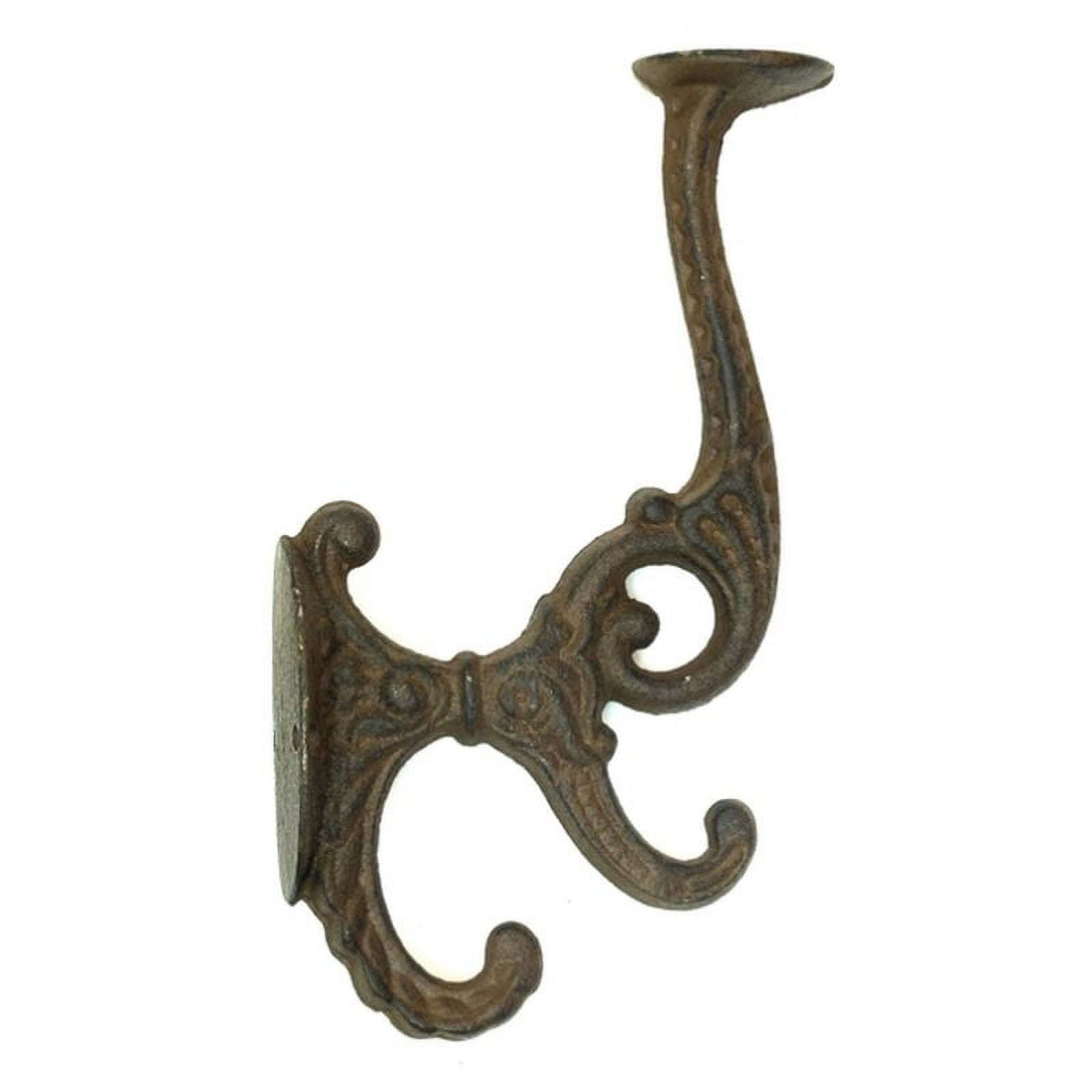Cast Iron Victorian Double Coat or Hat Hook - Ruby Lane