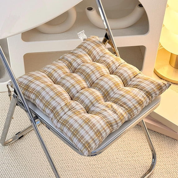 Solid Chair Cushion 15.74In Super Soft Breathable Seat Cushion Shape Retaining Supportive Cushion Pressure Relieving for Kitchen Dining Room Living Room Bedroom Office Chair Student Stool Home Use