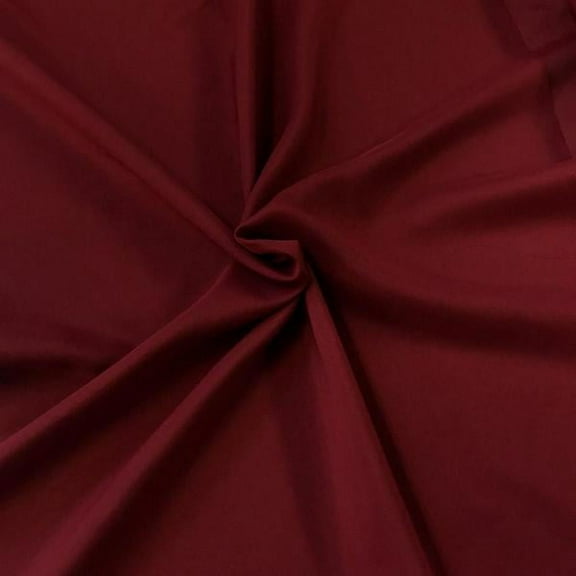 Solid Chiffon Fabric Polyester Dress Sheer 58" Wide By the Yard All Colors (Wine)