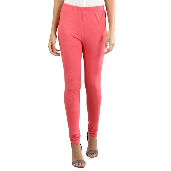 Solid Churidar - Poinciana-Medium