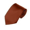 thumbnail image 1 of Solid Cinnamon Traditional Men's Necktie, 1 of 5