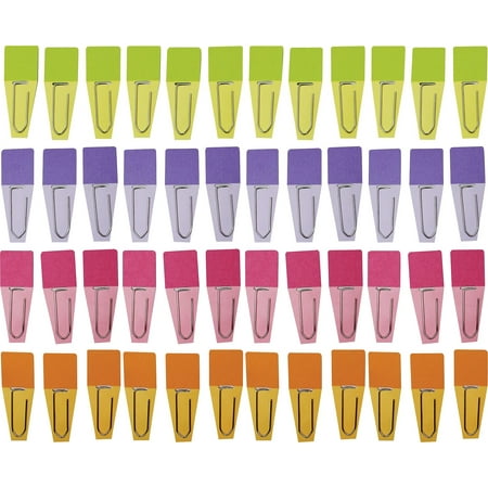 Solid Clip-Flags, Pack of 24, Pink/Violet/Lime/Green
