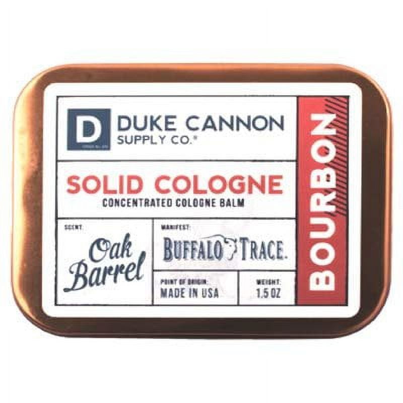 Solid Cologne, Bourbon, Oak Barrel, 1.5oz.