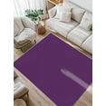 thumbnail image 1 of Solid Color Area Rug for Bedroom 4x6 Ft Purple Super Soft fuzzy Throw Rug Non-Slip Fluffy Plush Indoor Floor Carpet for Living Room Nursery Home Decor, 1 of 8
